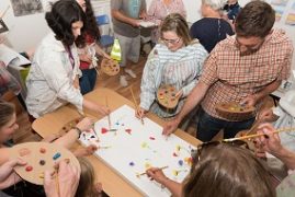 Group artwork duing the Lost Tales of Thelma Hulbert Gallery